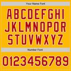 Custom Stitched Gold Red-White Baseball Pullover Sweatshirt Hoodie