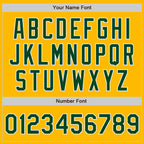 Custom Stitched Gold Green-White Baseball Pullover Sweatshirt Hoodie