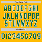 Custom Stitched Gold Kelly Green-White Baseball Pullover Sweatshirt Hoodie