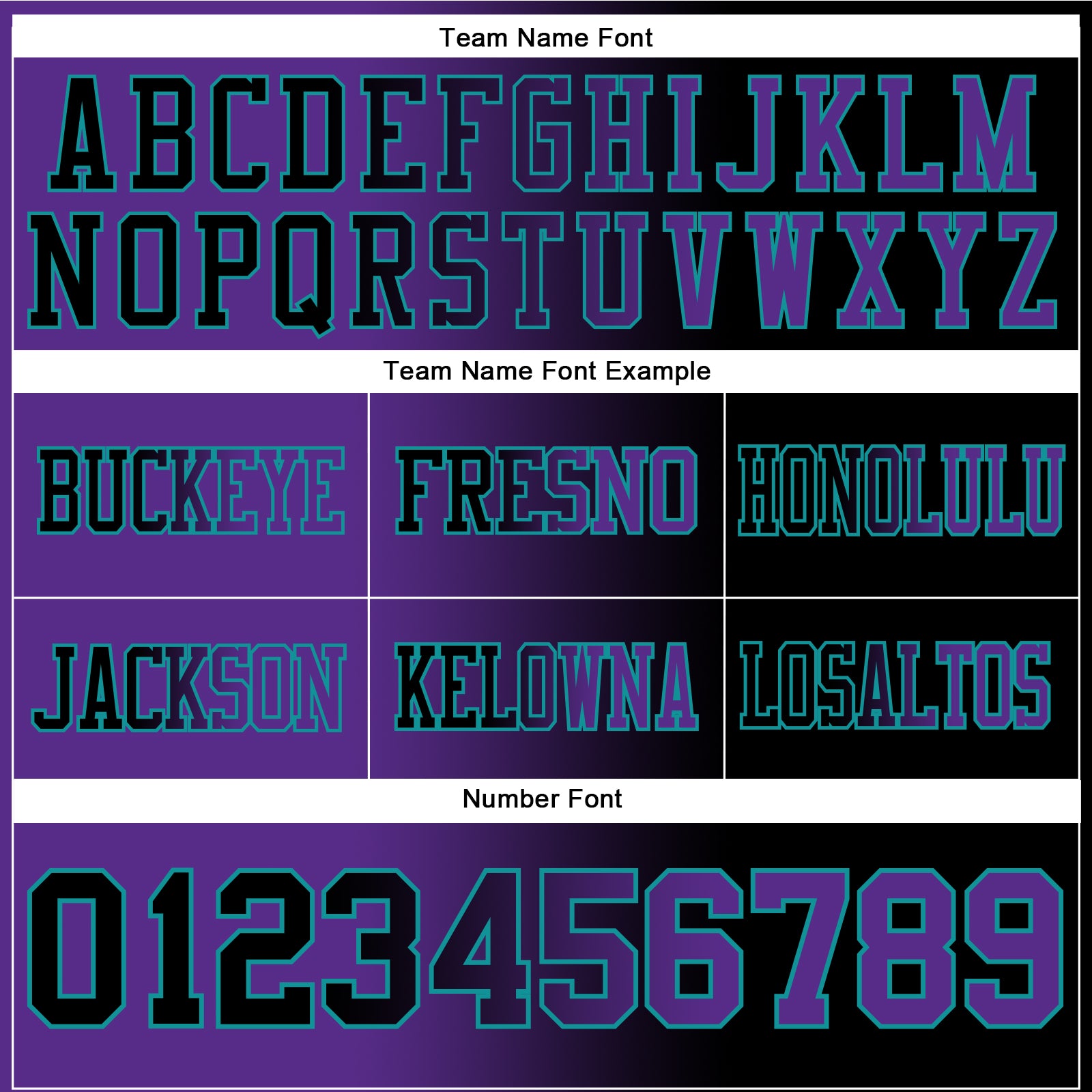 Custom Black Purple-Teal Authentic Gradient Fashion Football Jersey