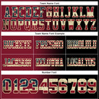 Custom Black Vintage USA Flag Crimson-Cream Authentic Gradient Fashion Football Jersey