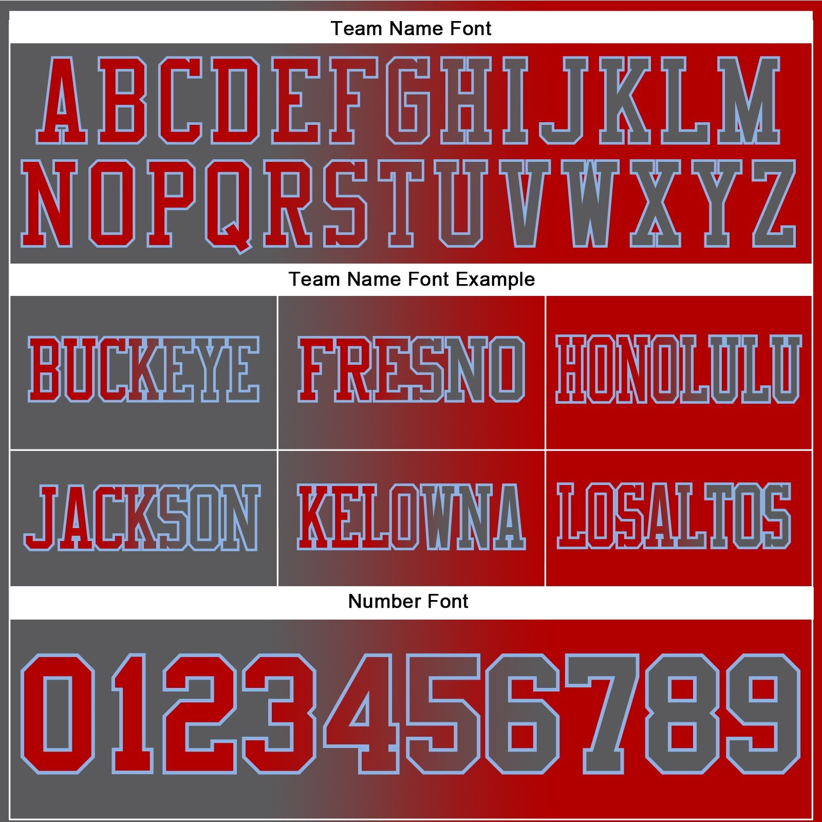 Custom Red Steel Gray-Light Blue Authentic Gradient Fashion Football Jersey