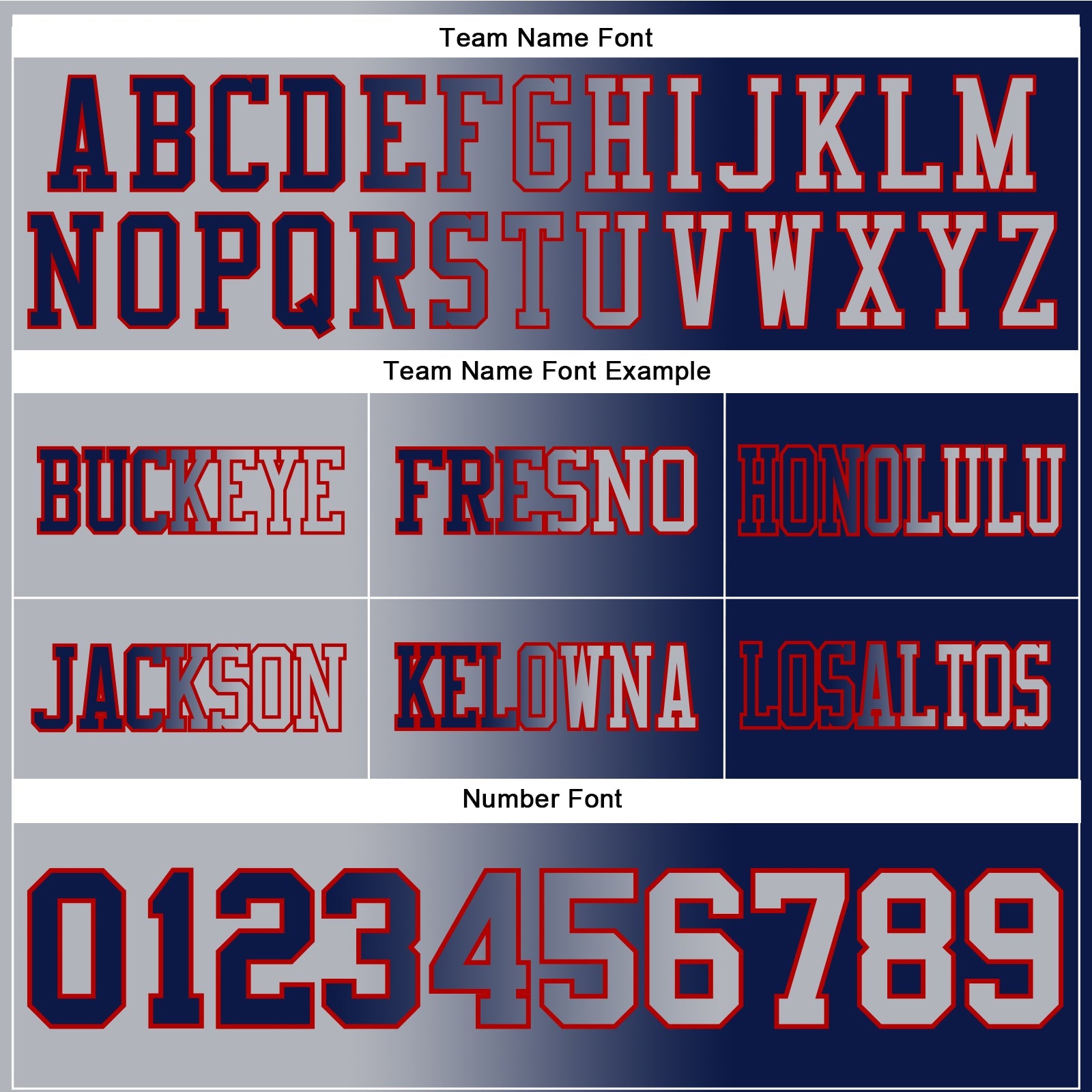Custom Navy Gray-Red Authentic Gradient Fashion Football Jersey