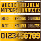 Custom Brown Gold-Cream Authentic Gradient Fashion Football Jersey