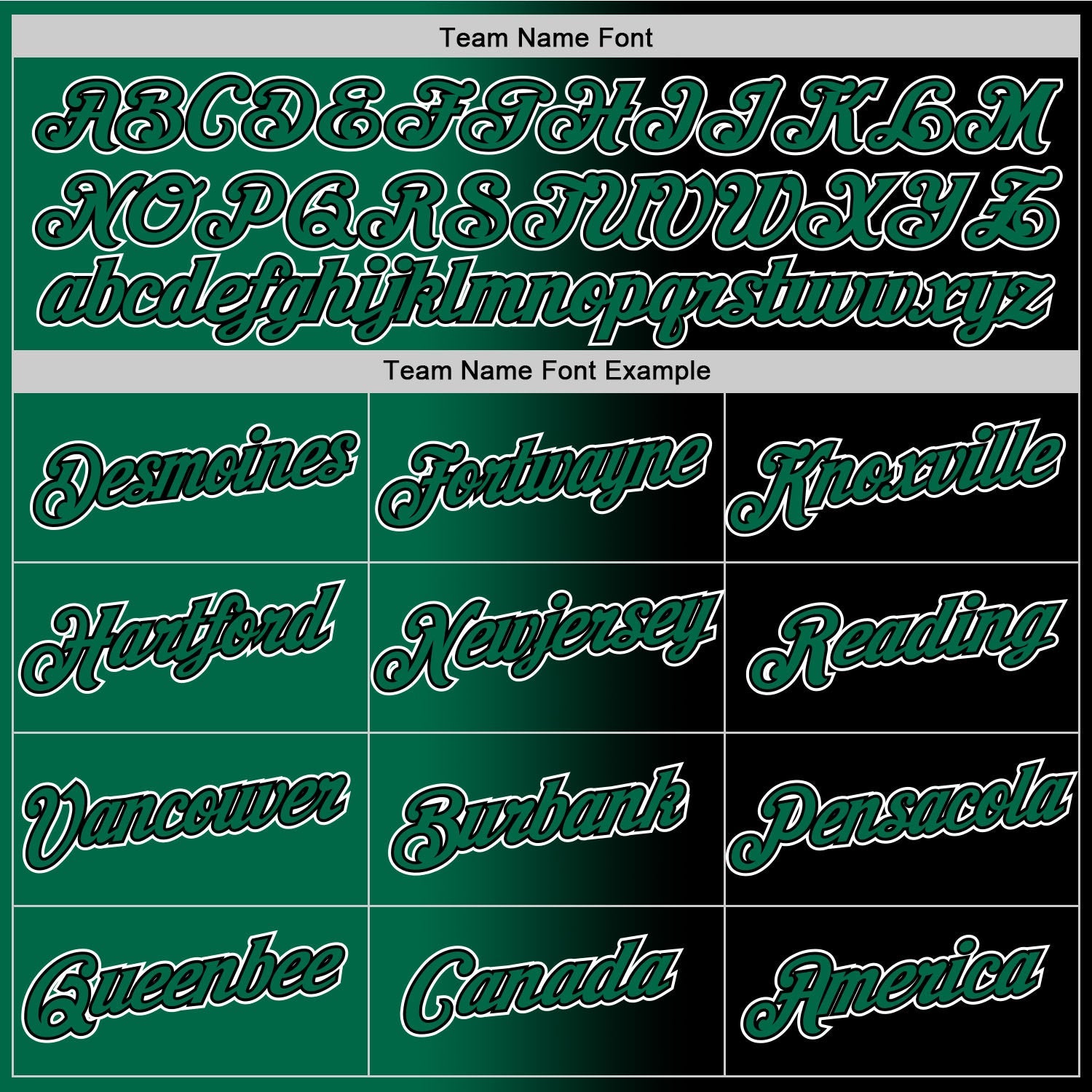 Custom Black Kelly Green-White Gradient Fashion Performance T-Shirt