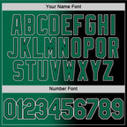 Custom Black Kelly Green-White Gradient Fashion Performance T-Shirt
