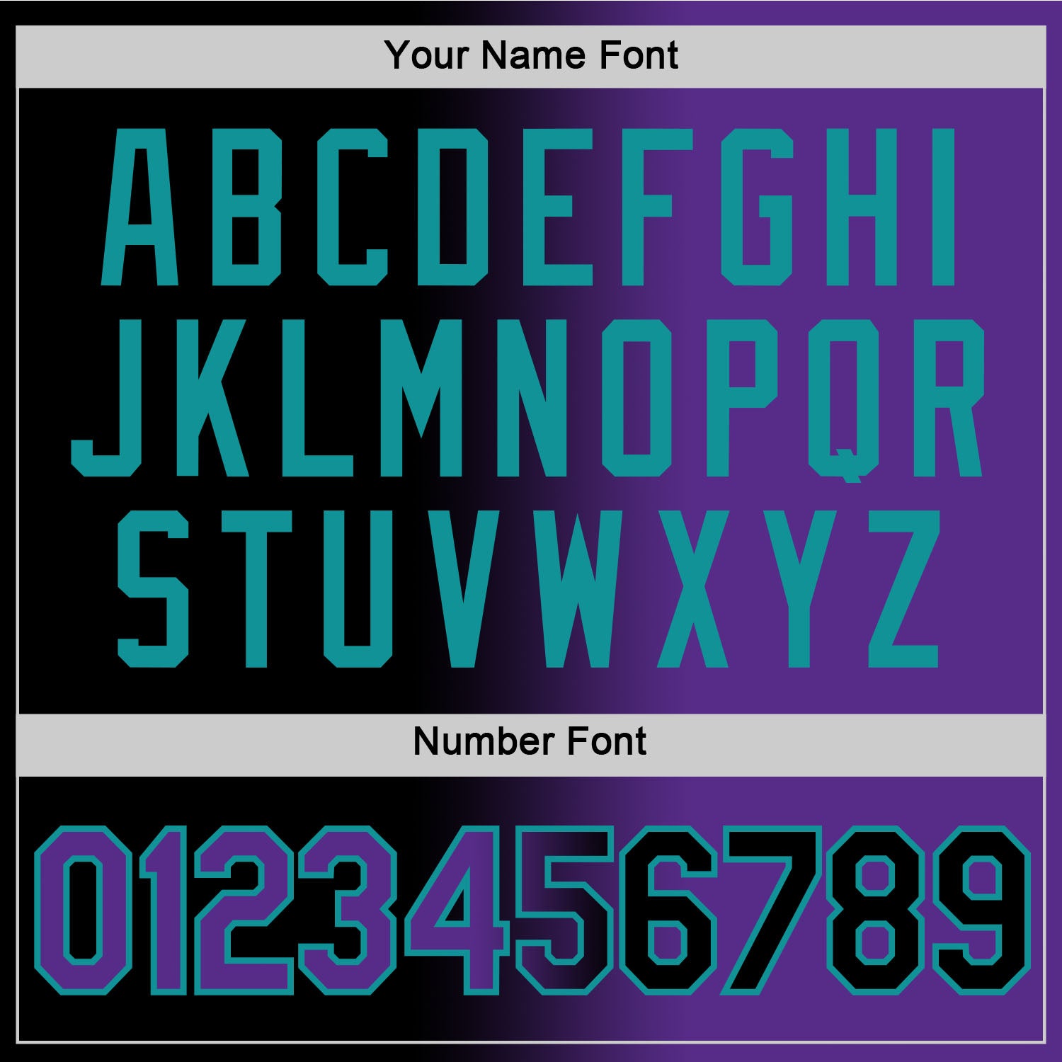 Custom Black Purple-Teal Gradient Fashion Performance T-Shirt