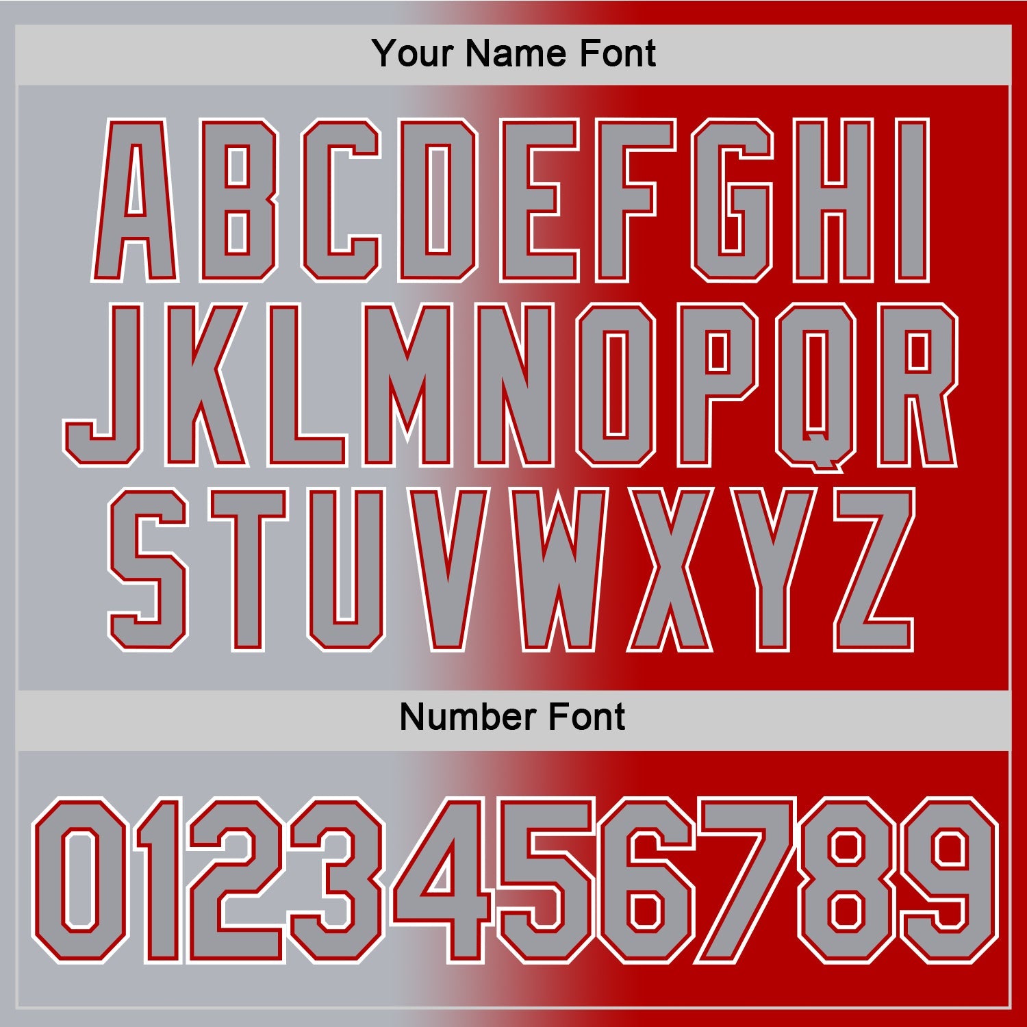 Custom Red Gray-White Gradient Fashion Performance T-Shirt