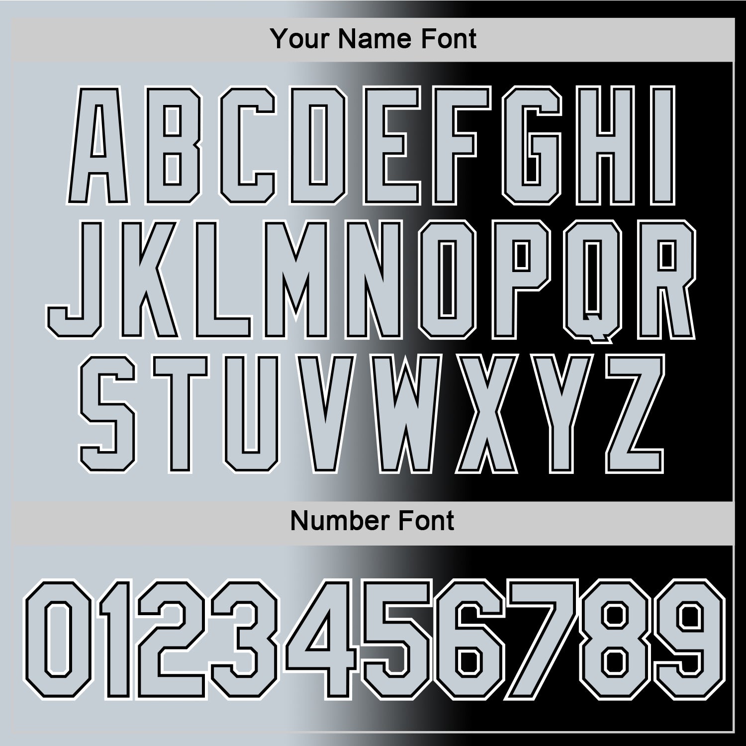 Custom Black Silver-White Gradient Fashion Performance T-Shirt