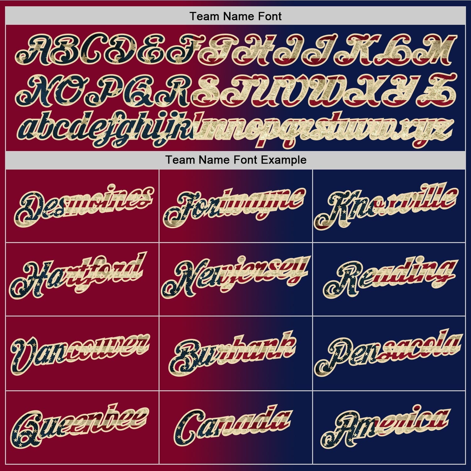 Custom Navy Vintage USA Flag Maroon-Cream Gradient Fashion Performance T-Shirt