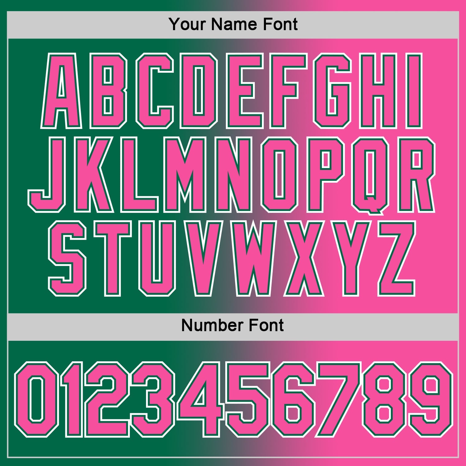 Custom Kelly Green Pink-White Gradient Fashion Performance T-Shirt