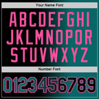 Custom Black Teal-Pink Gradient Fashion Performance T-Shirt