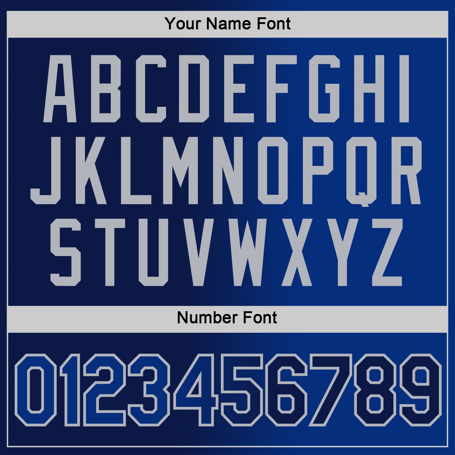 Custom Navy Royal-Gray Gradient Fashion Performance T-Shirt