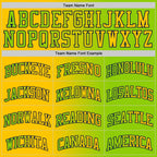 Custom Neon Green Yellow-Navy Authentic Gradient Fashion Basketball Jersey