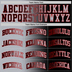 Custom Black Gray-Red Authentic Gradient Fashion Basketball Jersey