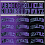Custom Black Purple-Light Blue Authentic Gradient Fashion Basketball Jersey