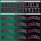 Custom Black Kelly Green-Pink Authentic Gradient Fashion Basketball Jersey