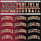 Custom Black Vintage USA Flag Crimson-Cream Authentic Gradient Fashion Basketball Jersey