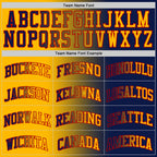 Custom Navy Gold-Red Authentic Gradient Fashion Basketball Jersey
