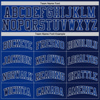 Custom Navy Royal-Gray Authentic Gradient Fashion Basketball Jersey