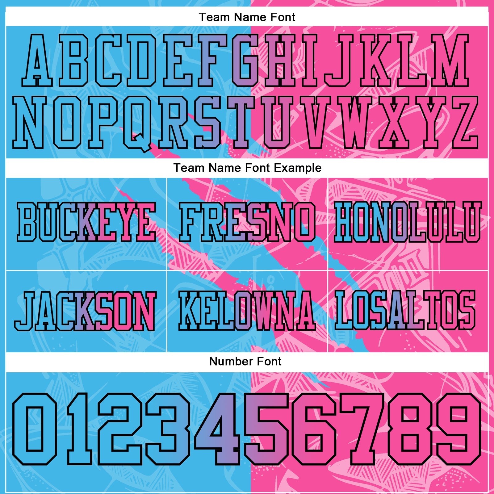 Custom Sky Blue Pink-Black Authentic Gradient Fashion Scratch Football Jersey