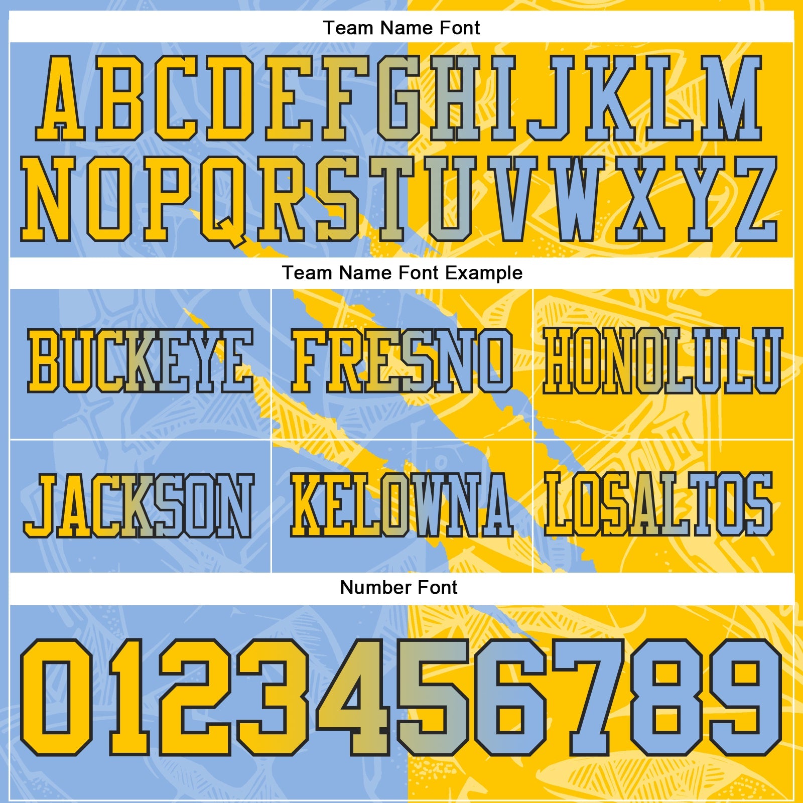 Custom Light Blue Yellow-Black Authentic Gradient Fashion Scratch Football Jersey