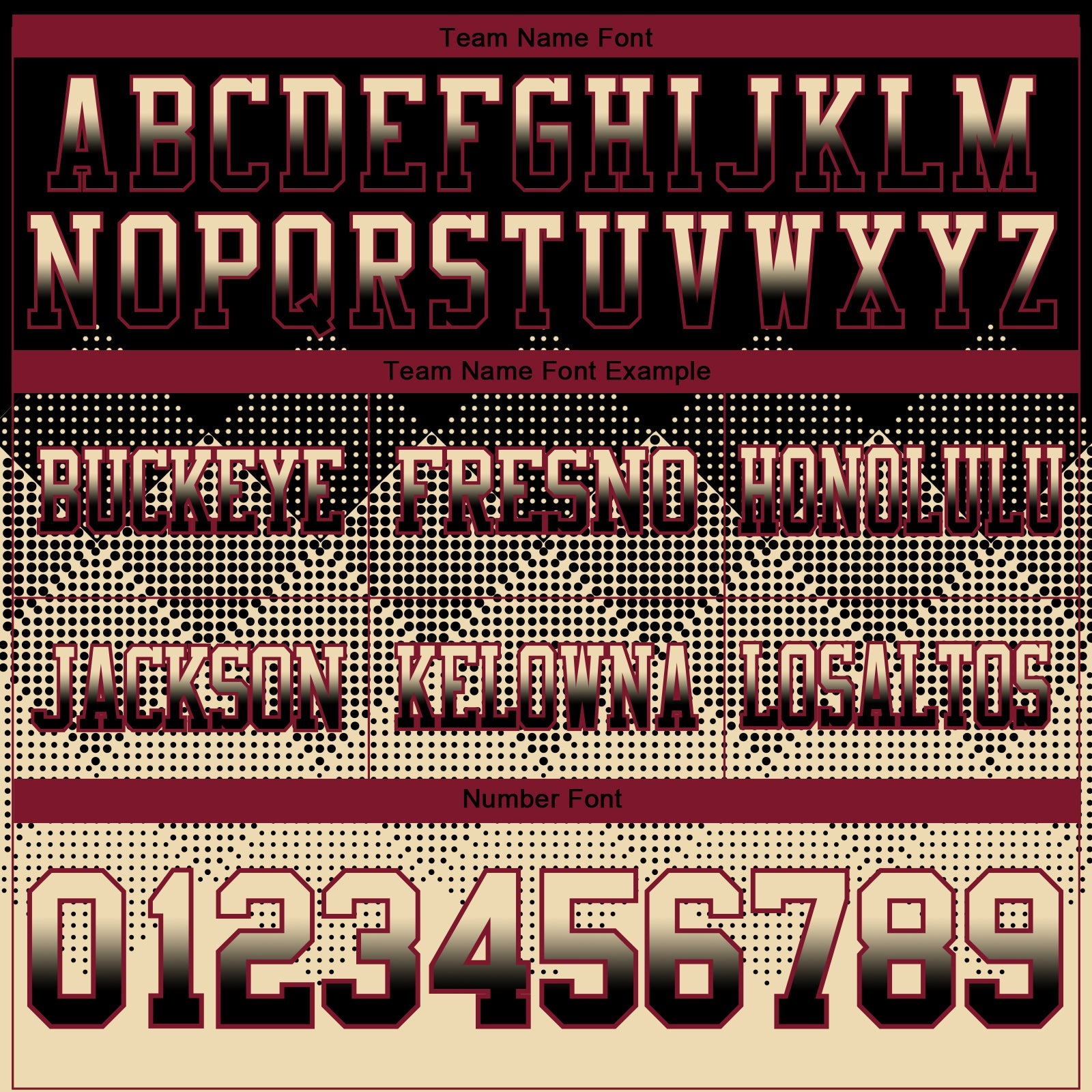 Custom Black Cream-Crimson Authentic Gradient Square Shape Flag Football Jersey