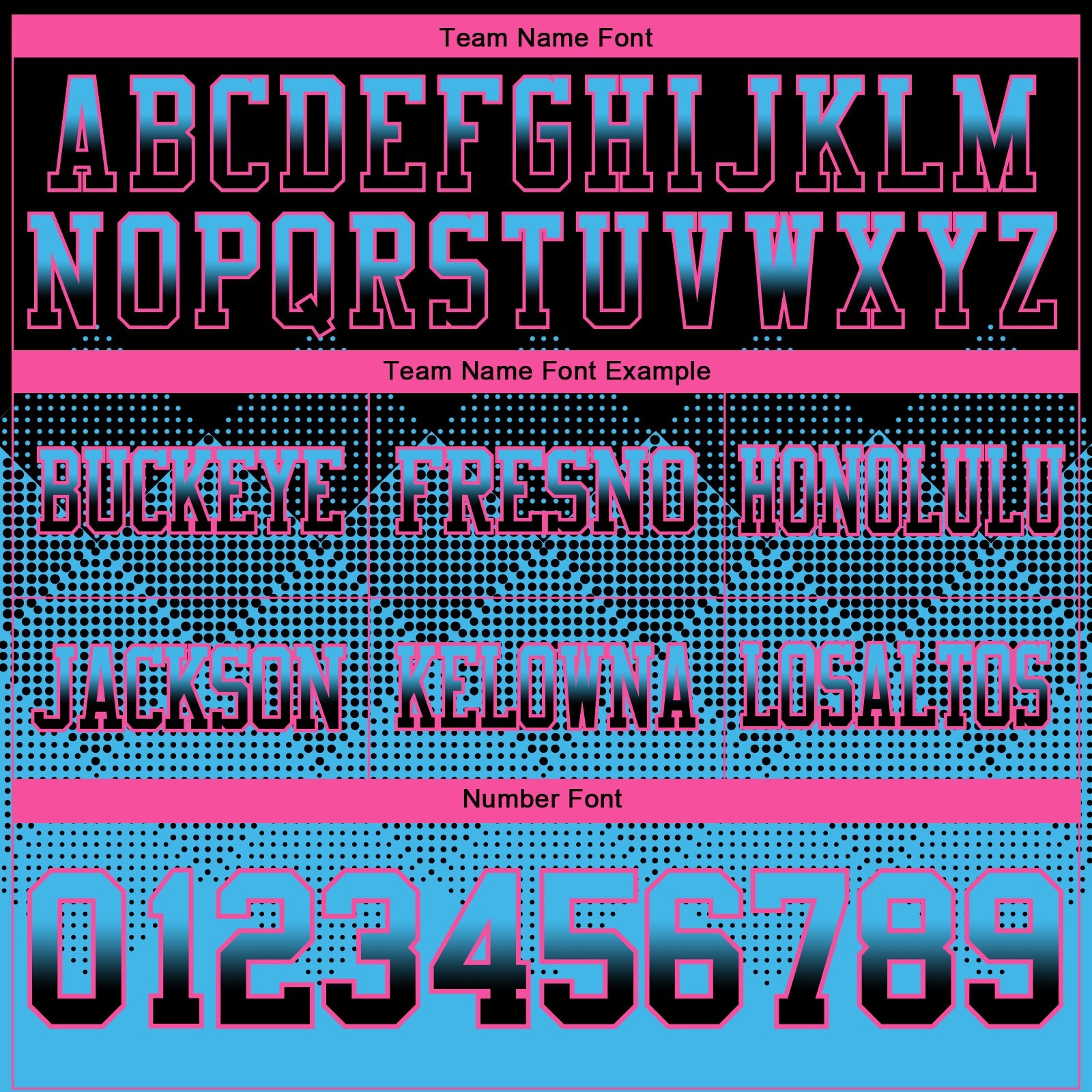 Custom Black Sky Blue-Pink Authentic Gradient Square Shape Flag Football Jersey