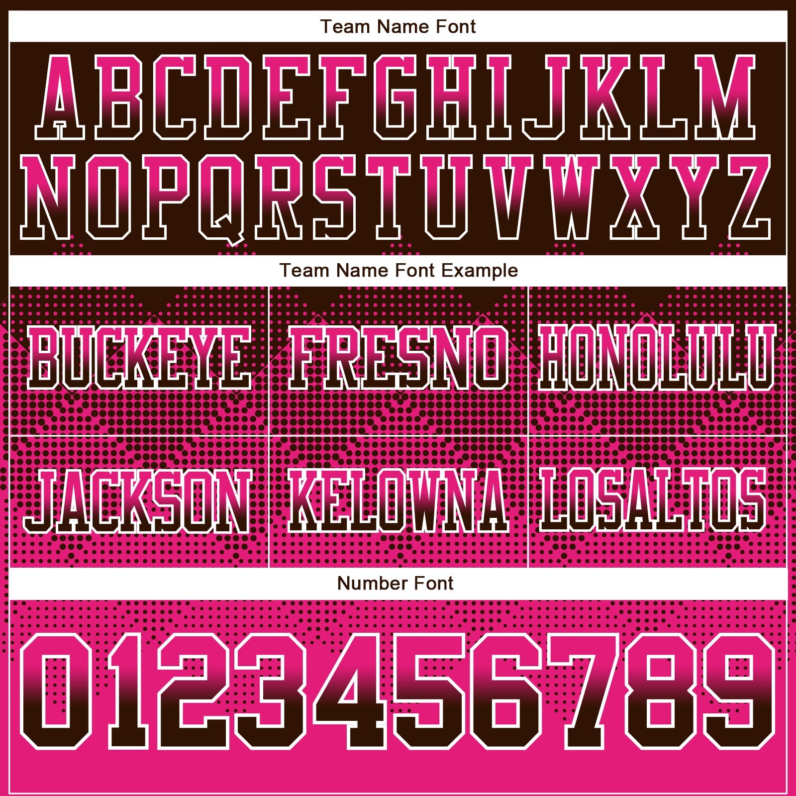 Custom Brown Hot Pink-White Authentic Gradient Square Shape Flag Football Jersey
