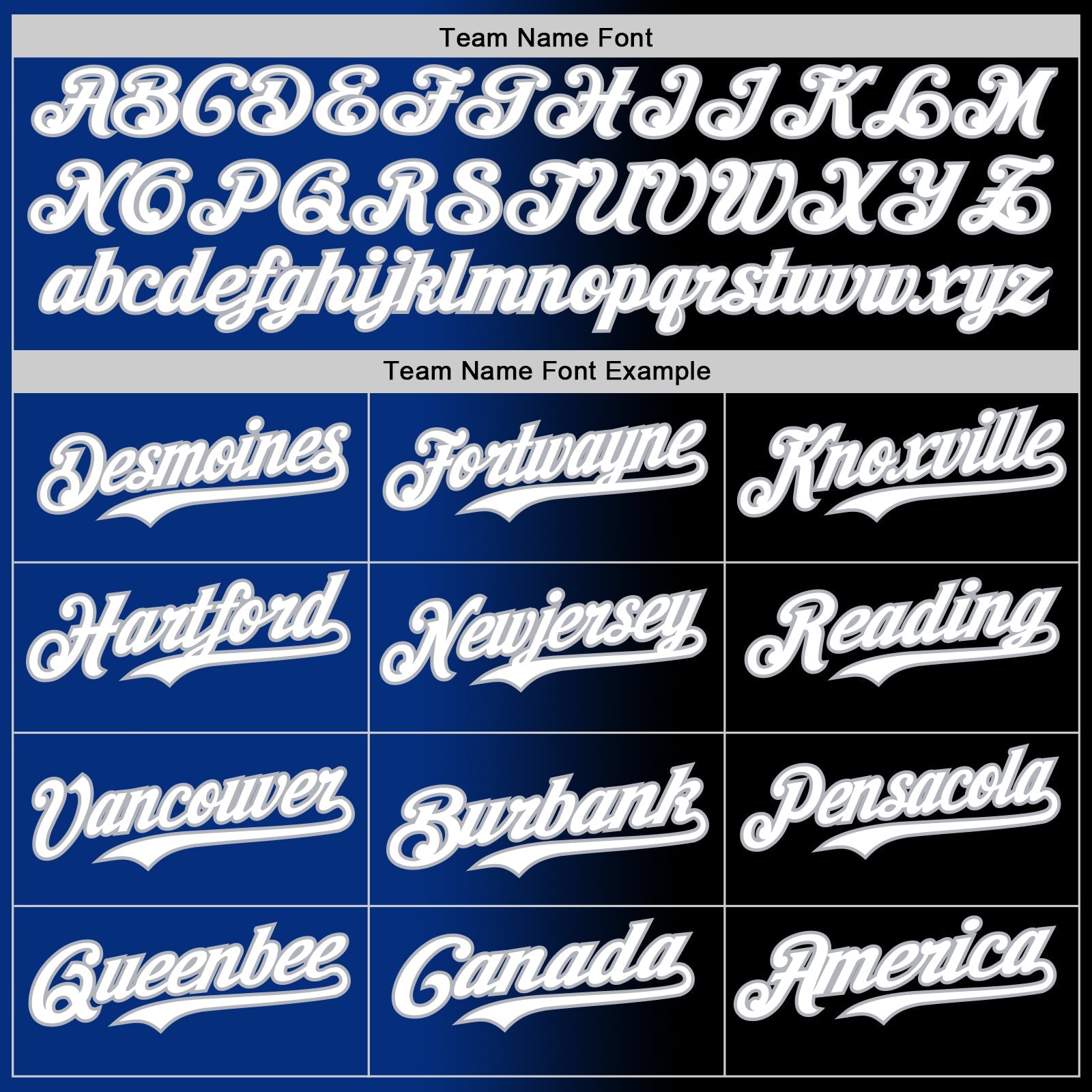 Custom Black White Royal-Gray Authentic Gradient Fashion Baseball Jersey