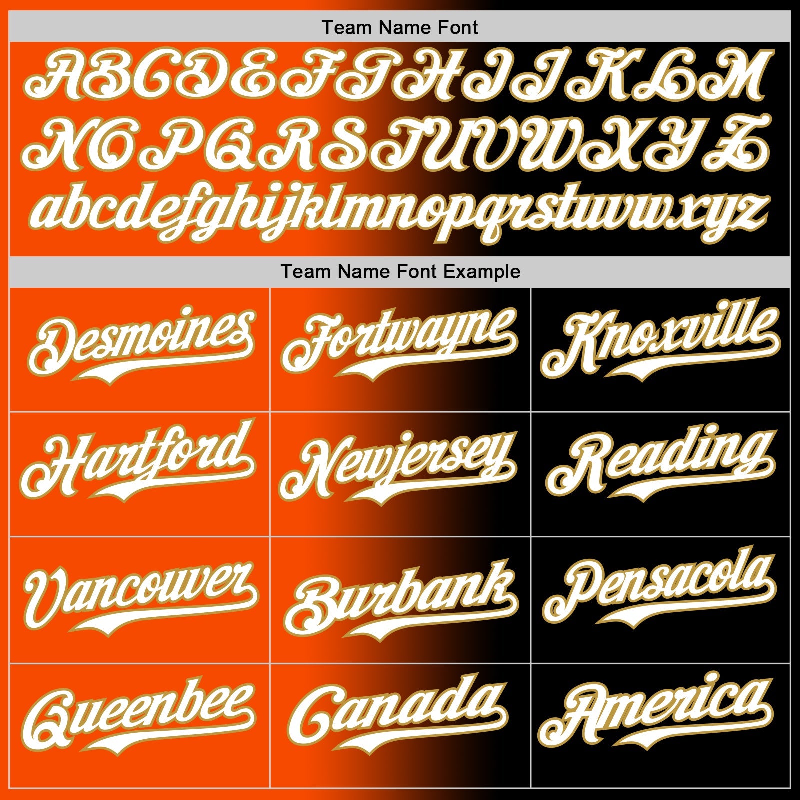 Custom Black White Orange-Old Gold Authentic Gradient Fashion Baseball Jersey