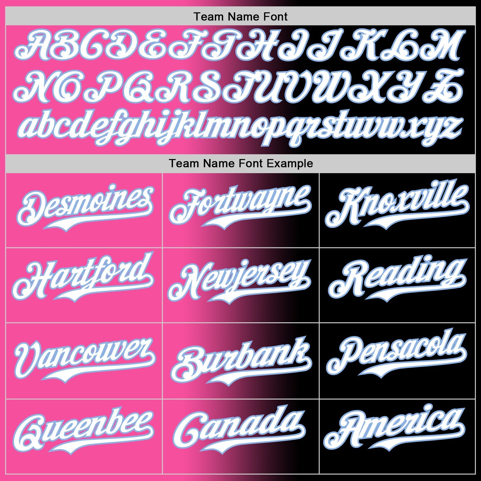 Custom Black White Pink-Light Blue Authentic Gradient Fashion Baseball Jersey