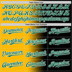 Custom Black Kelly Green Gold-White Authentic Gradient Fashion Baseball Jersey