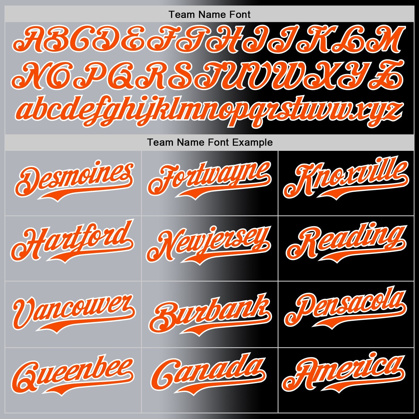 Custom Black Orange Gray-White Authentic Gradient Fashion Baseball Jersey