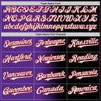 Custom Black White Purple-Red Authentic Gradient Fashion Baseball Jersey