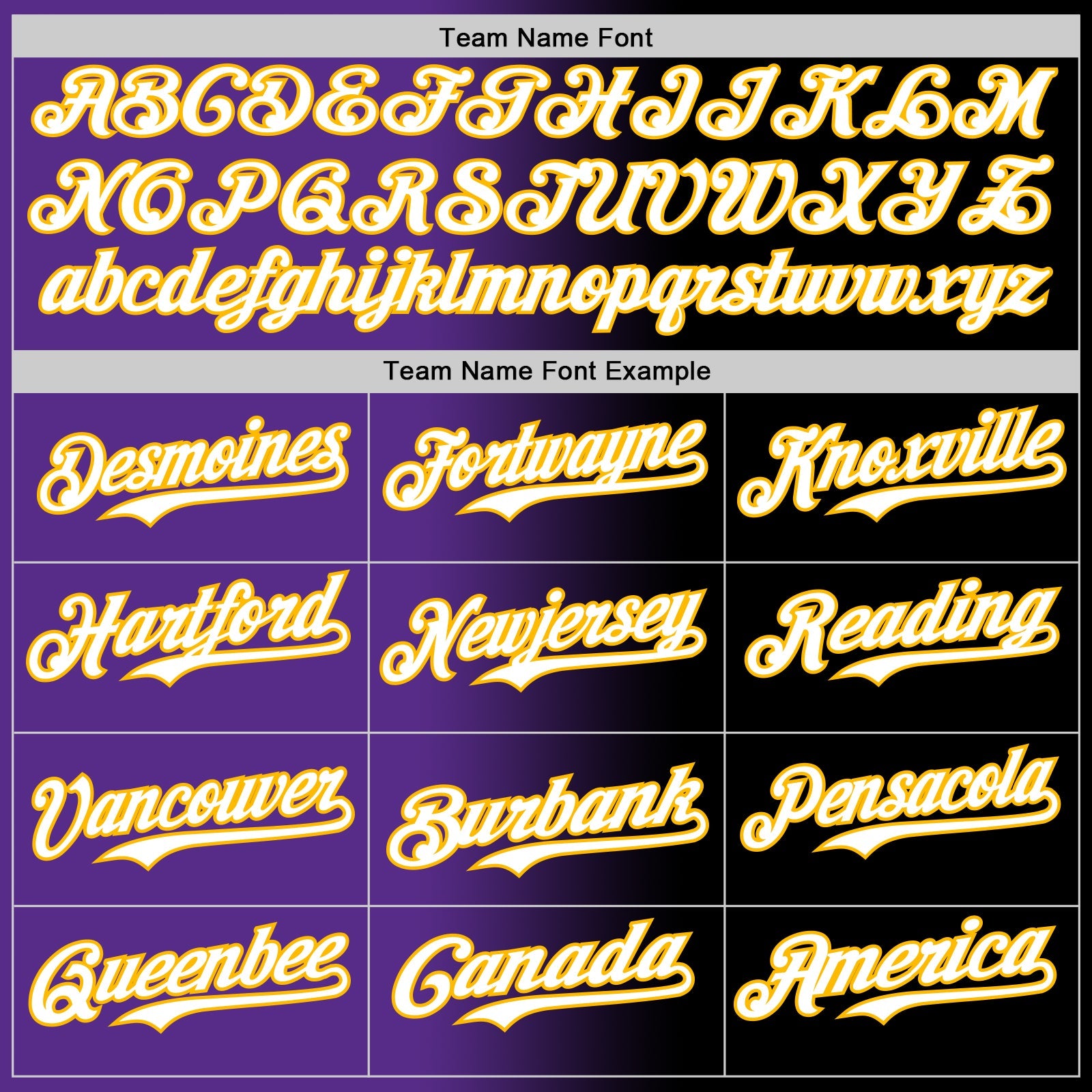 Custom Black White Purple-Gold Authentic Gradient Fashion Baseball Jersey