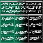 Custom Black White-Kelly Green Authentic Gradient Fashion Baseball Jersey