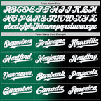 Custom Black White Kelly Green-Gray Authentic Gradient Fashion Baseball Jersey