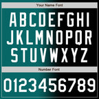 Custom Black White-Teal Authentic Gradient Fashion Baseball Jersey