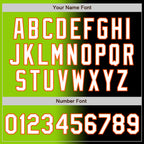 Custom Black White Neon Green-Orange Authentic Gradient Fashion Baseball Jersey