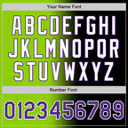 Custom Black Purple Neon Green-White Authentic Gradient Fashion Baseball Jersey