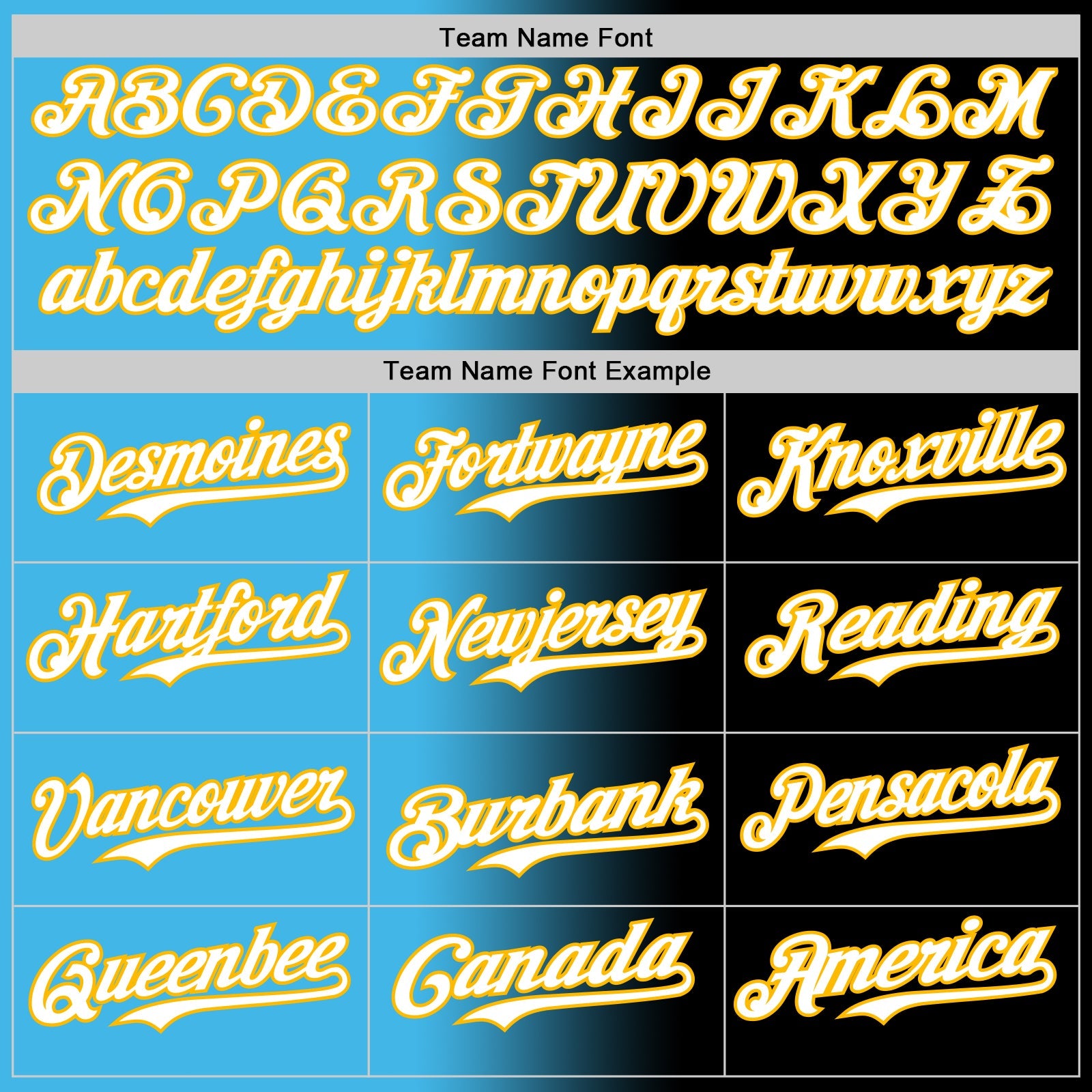 Custom Black White Sky Blue-Gold Authentic Gradient Fashion Baseball Jersey