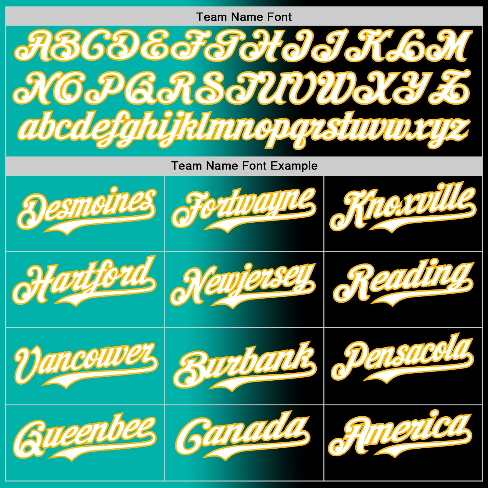 Custom Black White Aqua-Gold Authentic Gradient Fashion Baseball Jersey