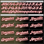 Custom Black White Olive-Red Authentic Gradient Fashion Baseball Jersey