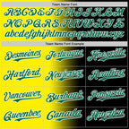 Custom Black Kelly Green Light Yellow-White Authentic Gradient Fashion Baseball Jersey