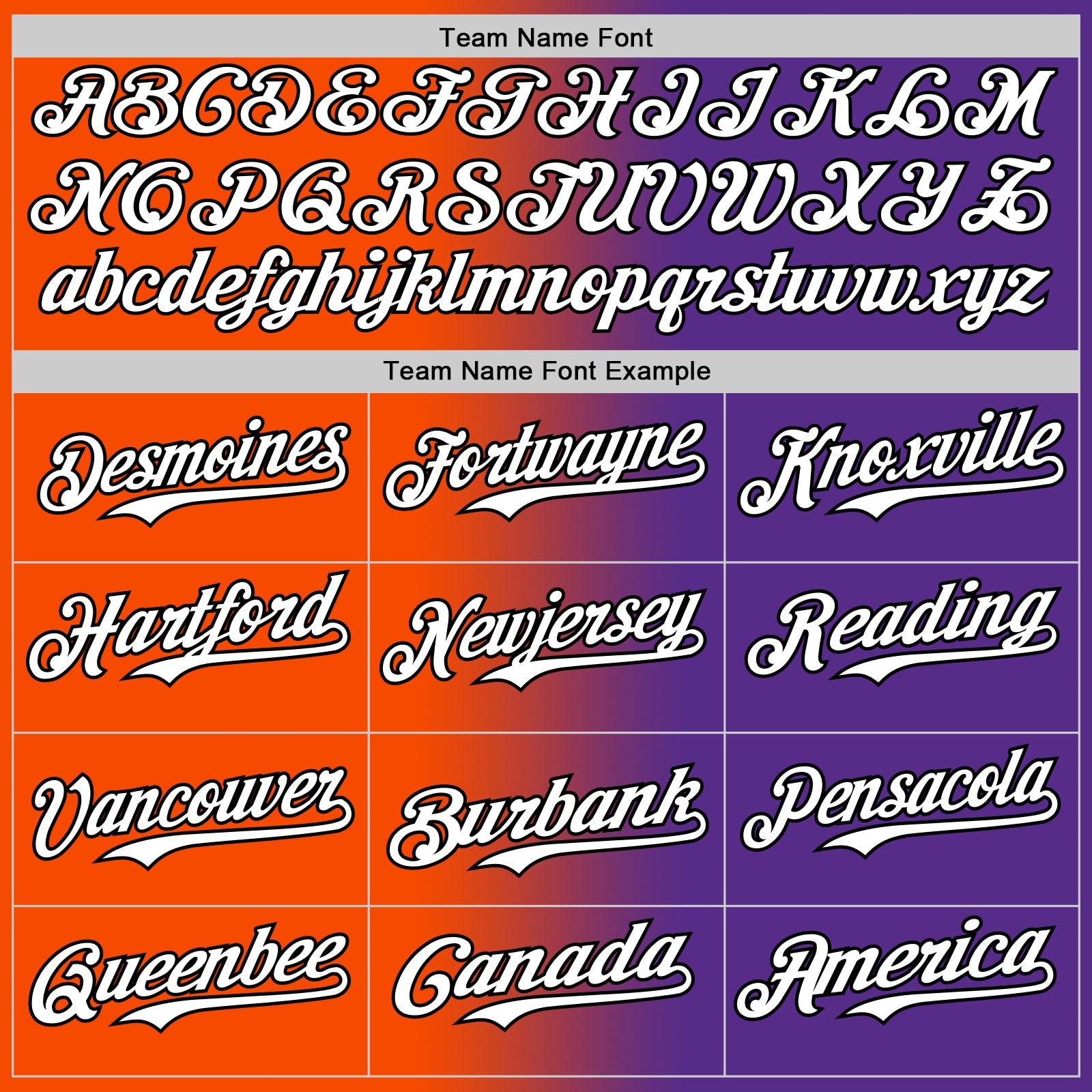 Custom Purple White Orange-Black Authentic Gradient Fashion Baseball Jersey