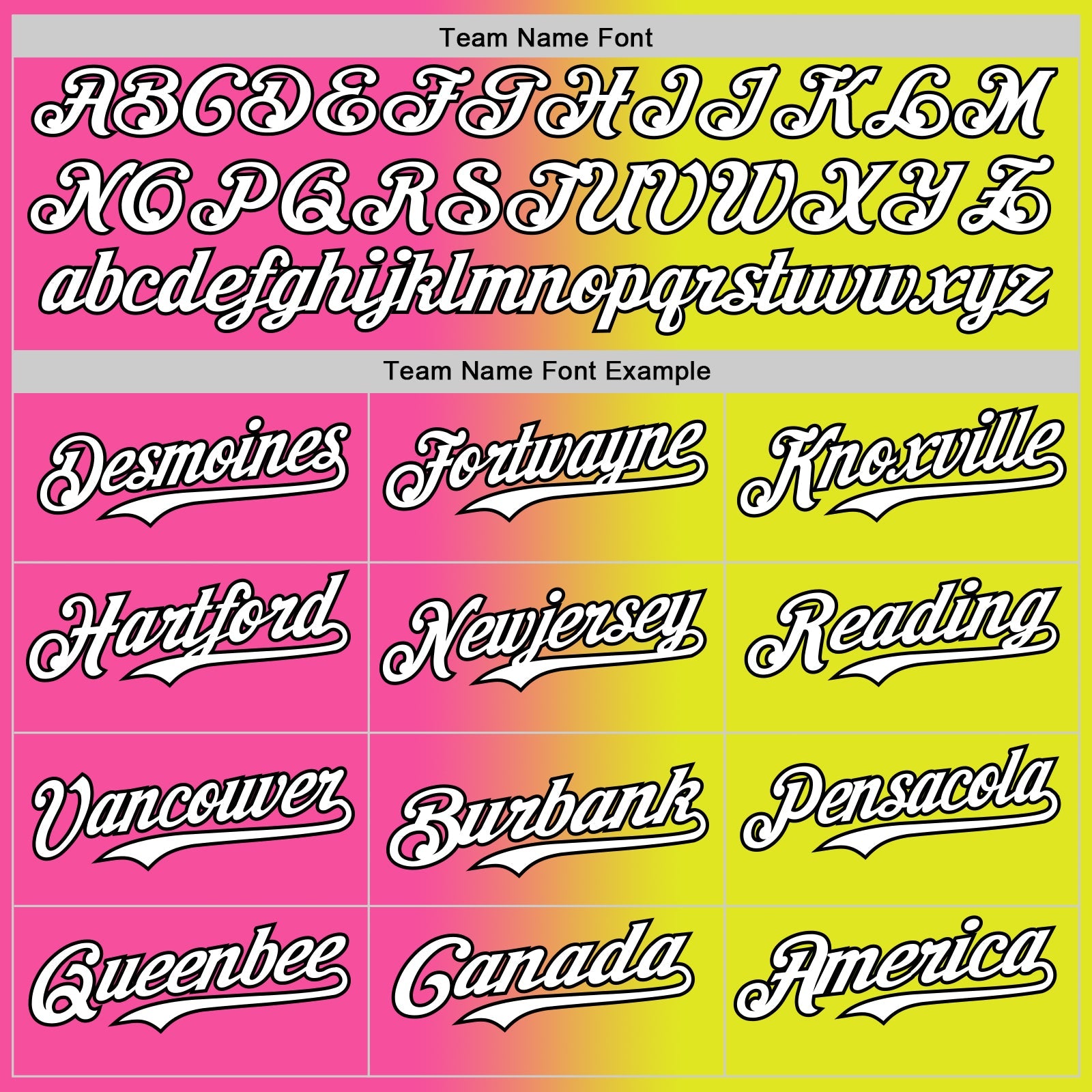 Custom Neon Yellow White Pink-Black Authentic Gradient Fashion Baseball Jersey