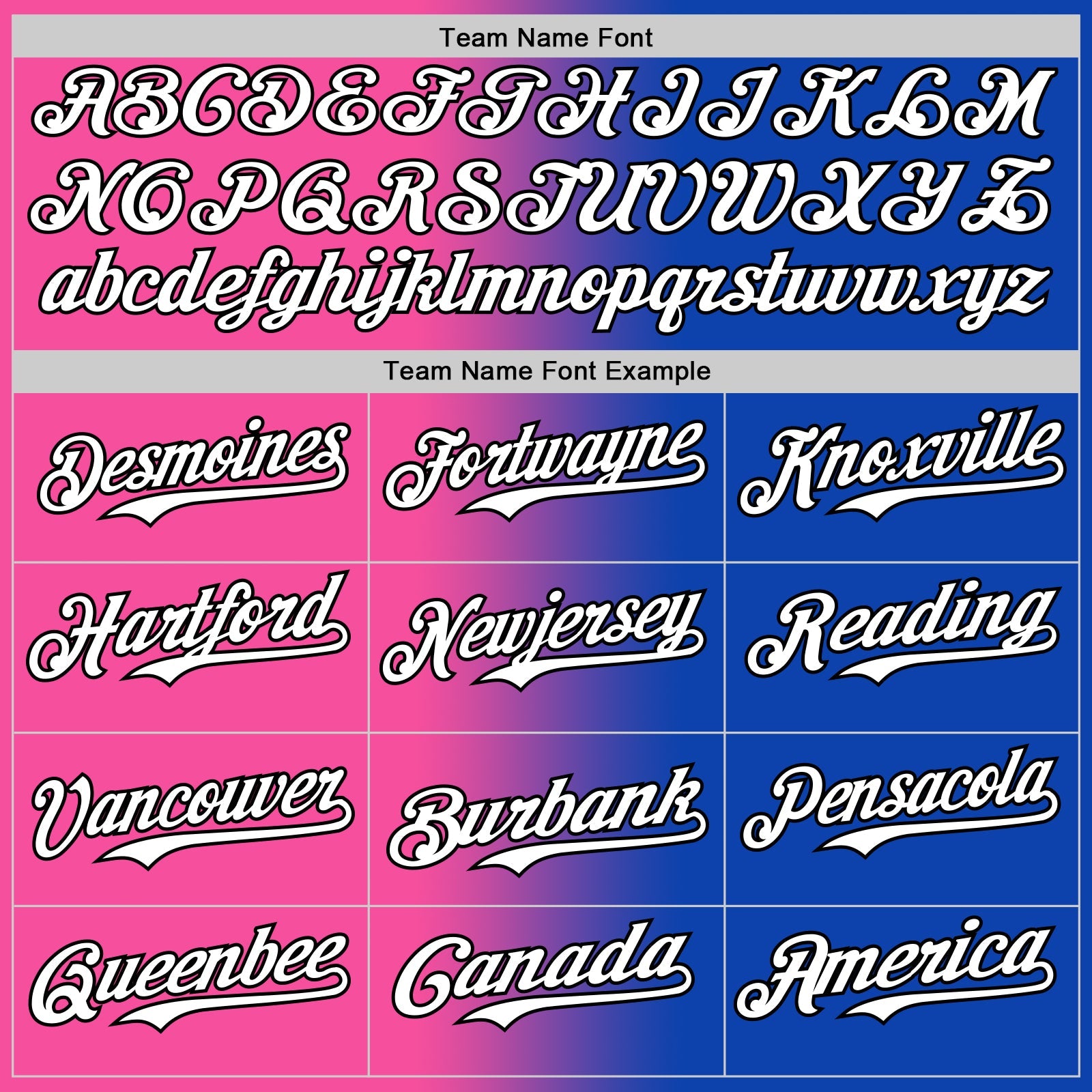 Custom Thunder Blue White Pink-Black Authentic Gradient Fashion Baseball Jersey