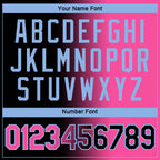 Custom Black Pink-Light Blue Gradient Fashion Performance T-Shirt