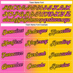 Custom Yellow Pink-Black Gradient Fashion Performance T-Shirt